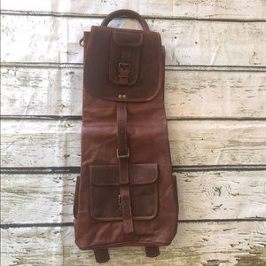 Men’s Leather Bag Backpack Messenger bag